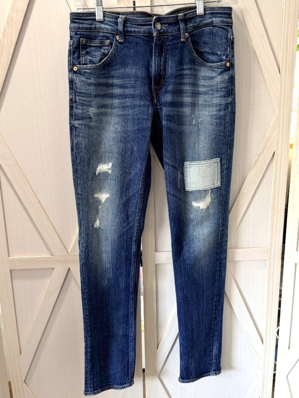 Kings of Indigo K.O.I. Distressed Juno Super Slim Jeans Size 28